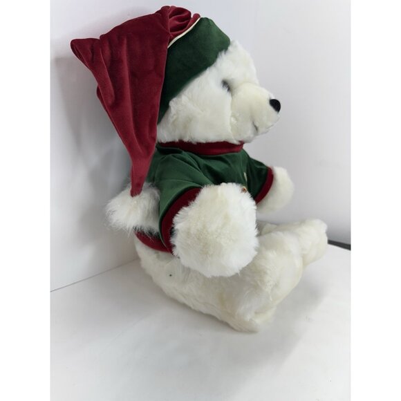 Dan Dee 20” Teddy Bear 2002 Holiday Christmas White Plush Stuffed Animal Tags - Picture 8 of 13